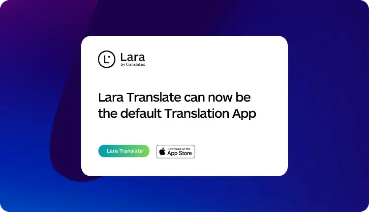 Set Lara as Default iPhone Translator
