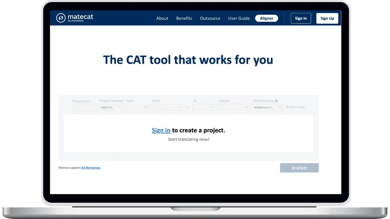 Lara תרגום + אינטגרציה של Matecat